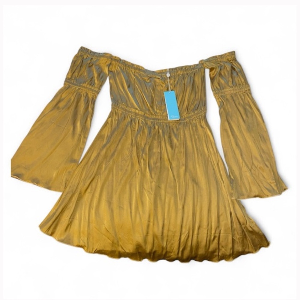 Elegant Gold Mini Dress